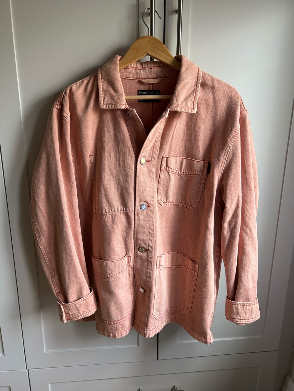 Frank & Oak peach Utility Jean Jacket - Picture 4 of 6